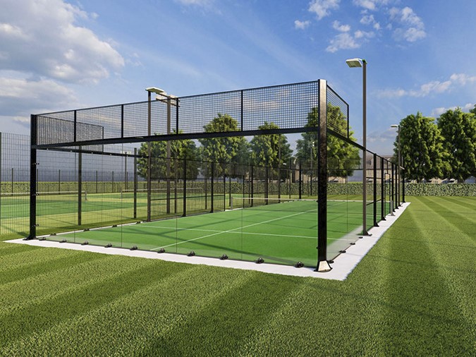 Padel tennis court floor artificial grass system Padel tennis court floor artificial grass system