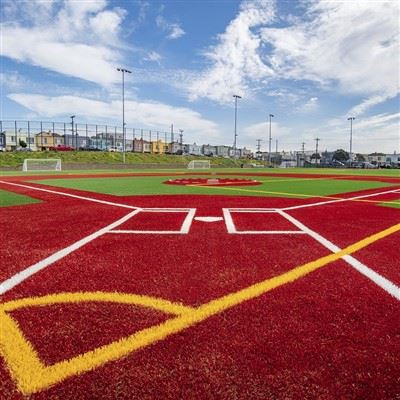 Jaunas krāsas zālāju paklāju apelsīnu mākslīgās zāles rūpnīcas pārdod tieši